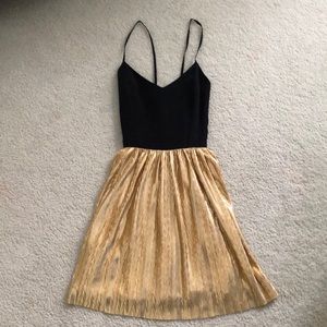 Amanda Uprichard Black and gold dress